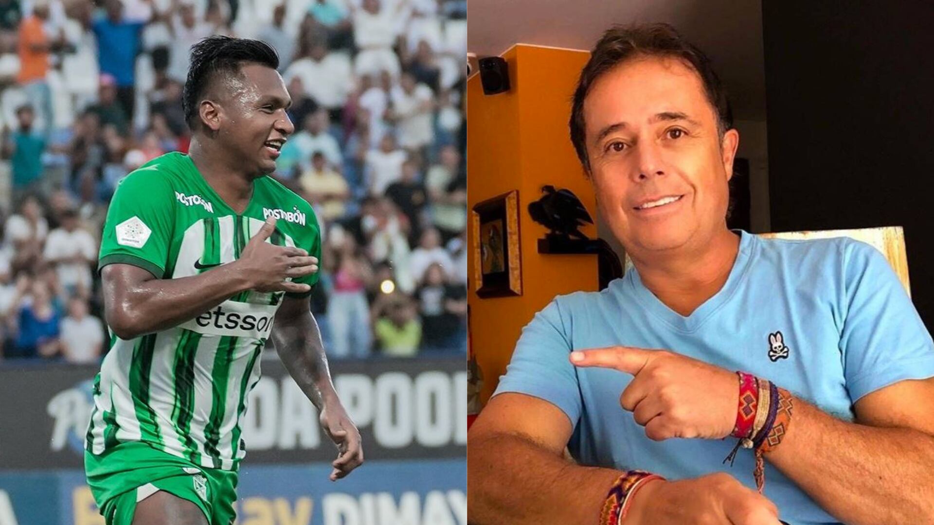 César Augusto Londoño confundió a Alfredo Morelos de Atlético Nacional con otro futbolista