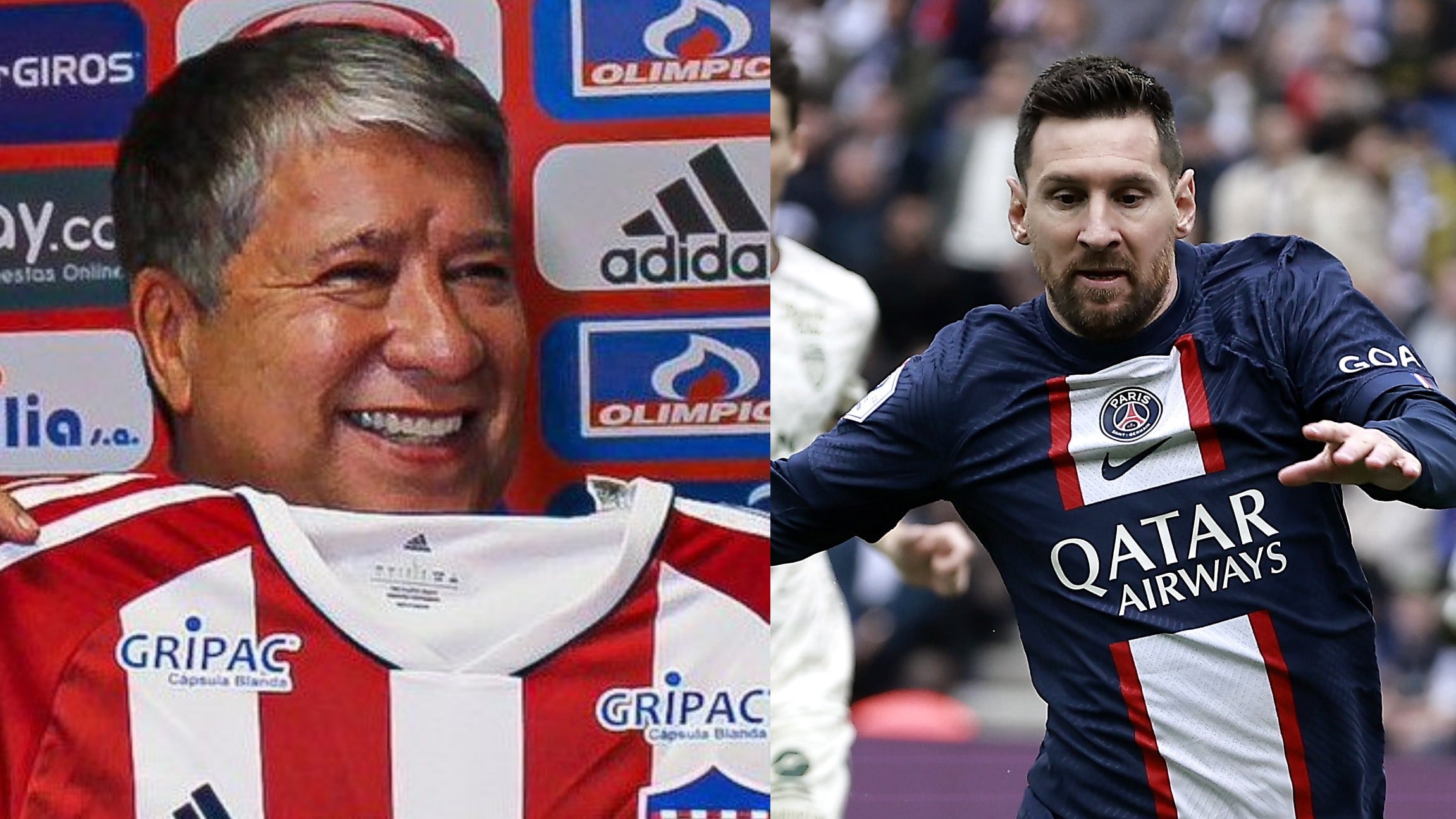 Hernán Darío 'Bolillo' Gómez y Lionel Messi