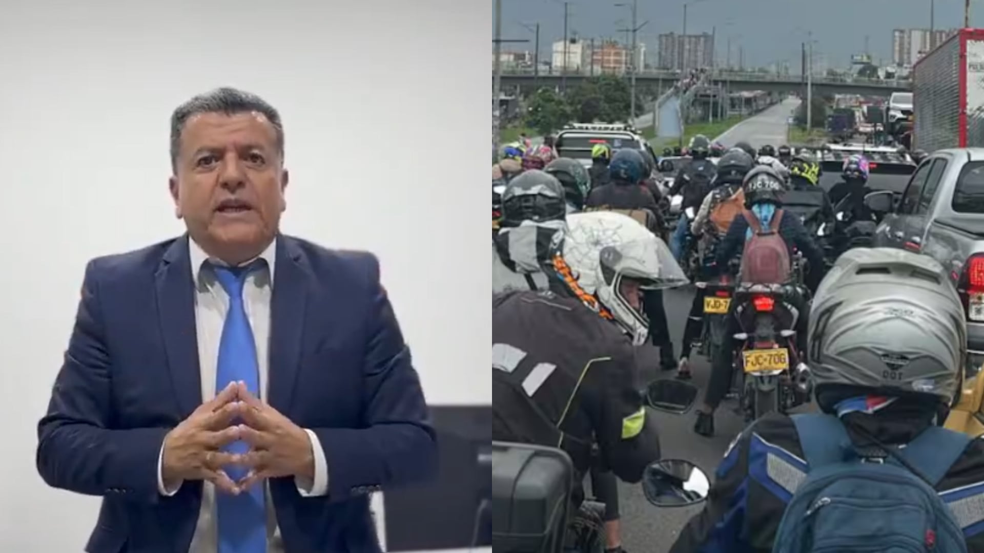 Hugo Ospina pidió pico y placa para motos en Bogotá