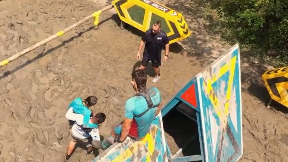 Kate de la casa Beta no pudo culminar la prueba de tierra del ‘Desafío The Box’ tras una lesión en su pierna izquierda.