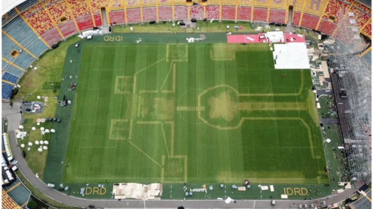 Estado de la grama del Campín es el esperado tras el concierto de Karol G, según el IDRD