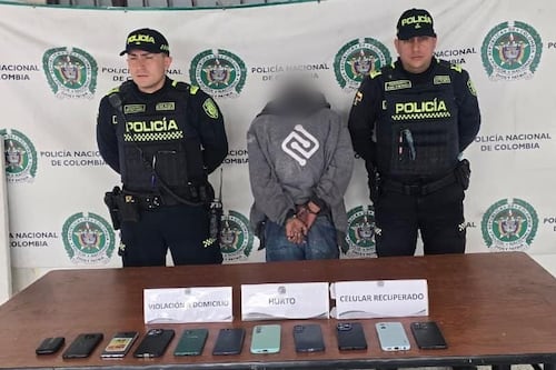Temido delincuente fue capturado robando celulares: tenía 19 anotaciones por homicidio y hurto