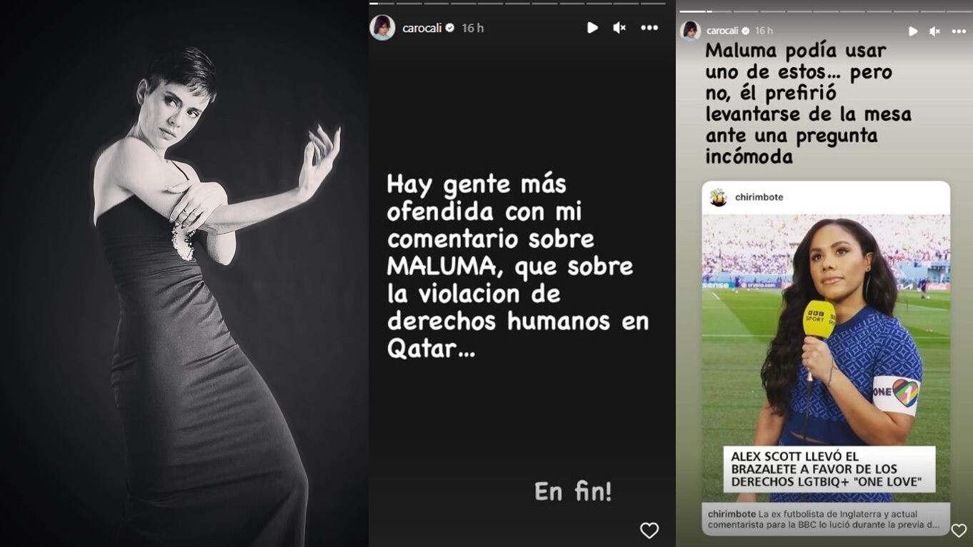 De nuevo la actriz Carolina Ramírez usó sus redes sociales para criticar a Maluma y mostrar lo que debió hacer en Qatar 2022.