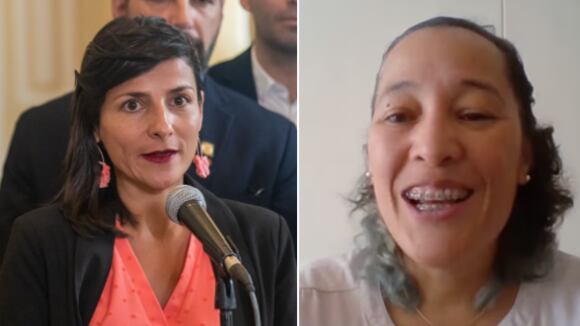 Irene Vélez y Belizza Ruiz, ministra de Minas y ex viceministra de Minas, respectivamente.