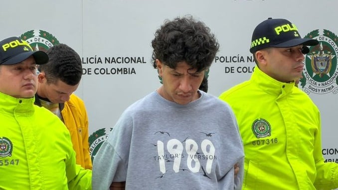 Foto capturan en Bogotá a alias ‘Nías’, jefe de sicarios de ‘El Mesa’, señalado de 50 homicidios.