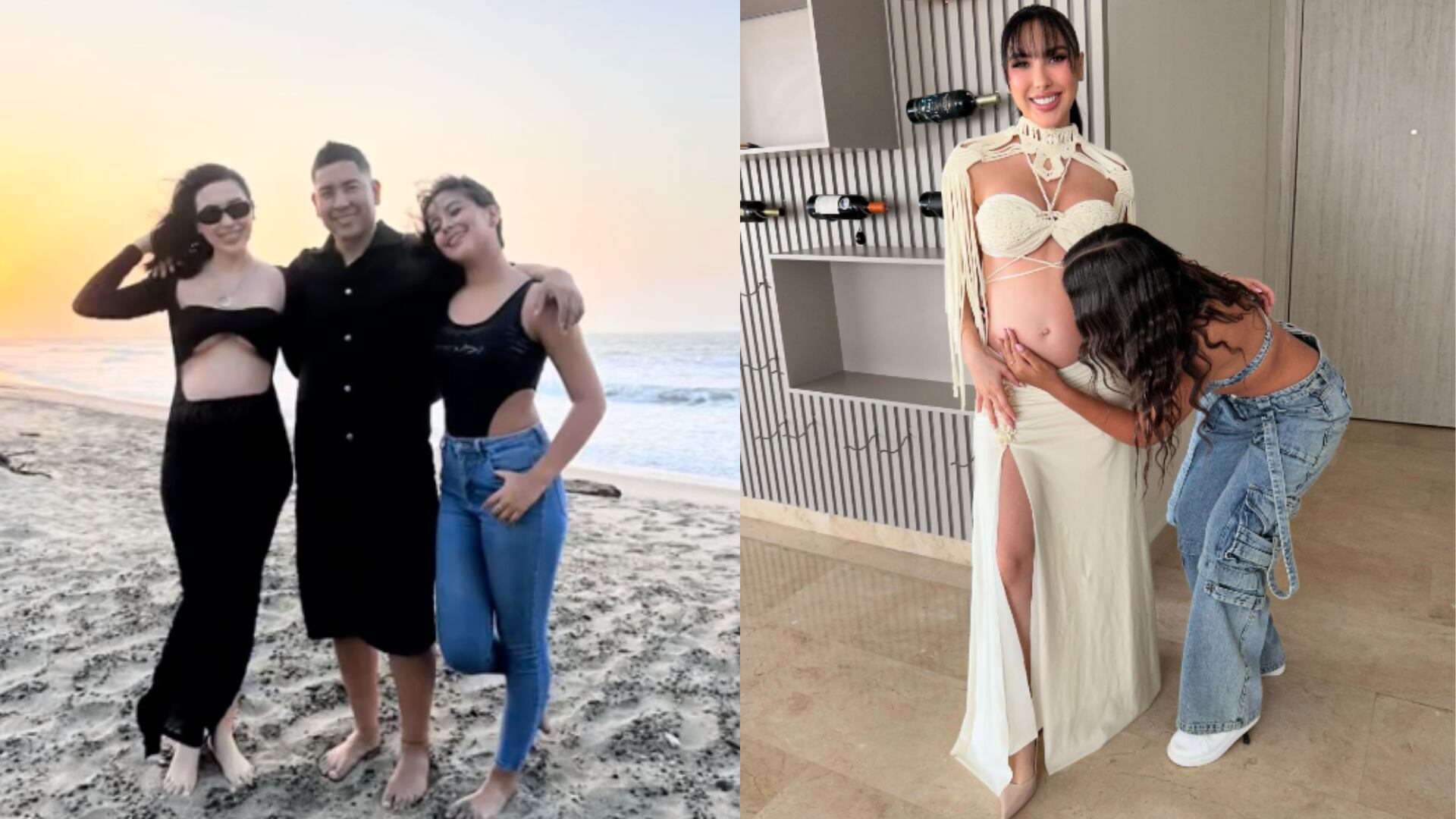 Aida Victoria y la hija de su novio, Juan David Tejada