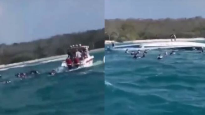 Nuevo accidente de lancha con turistas en zona insular de Cartagena.