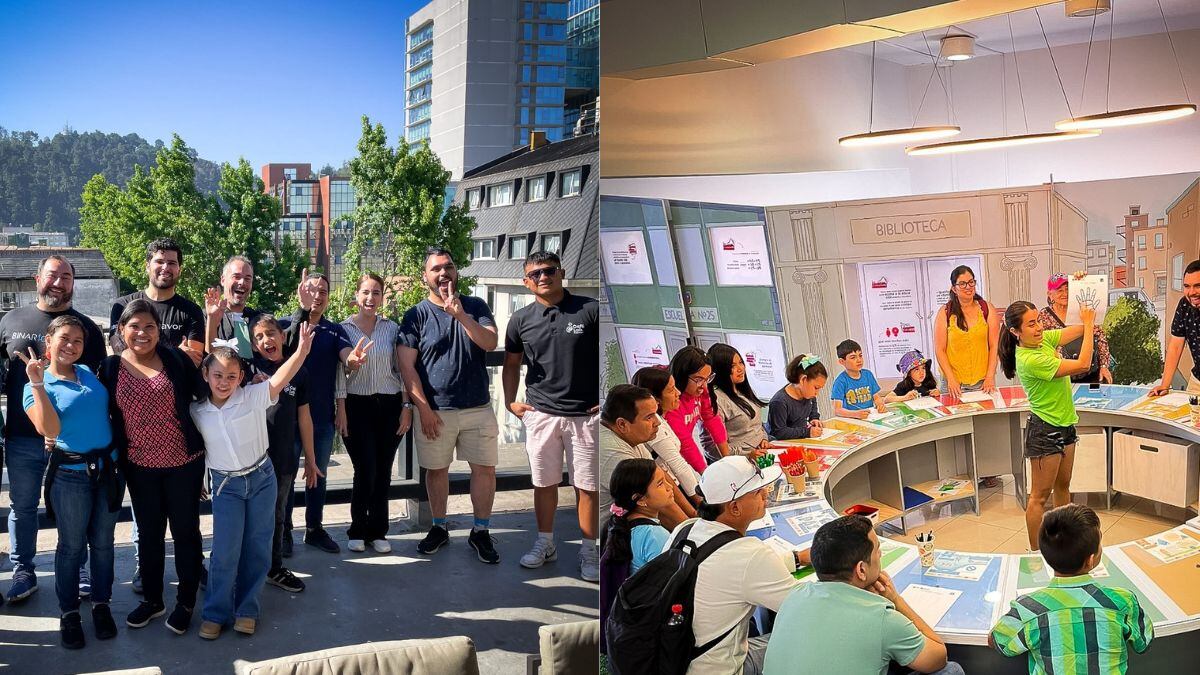 Jóvenes ganadores de "Diseña el cambio" viajaron a Chile.