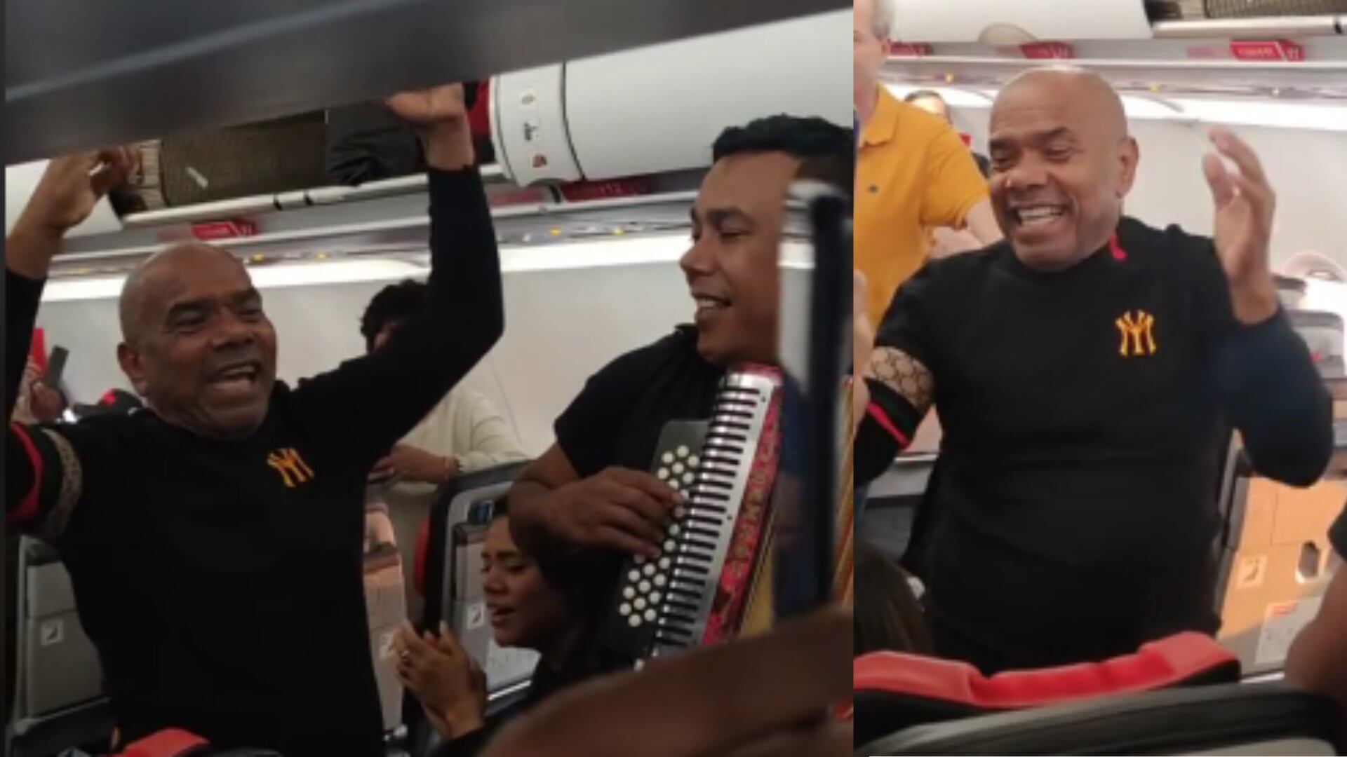 Miguel Morales paralizó vuelo de Avianca con tremenda parranda vallenata