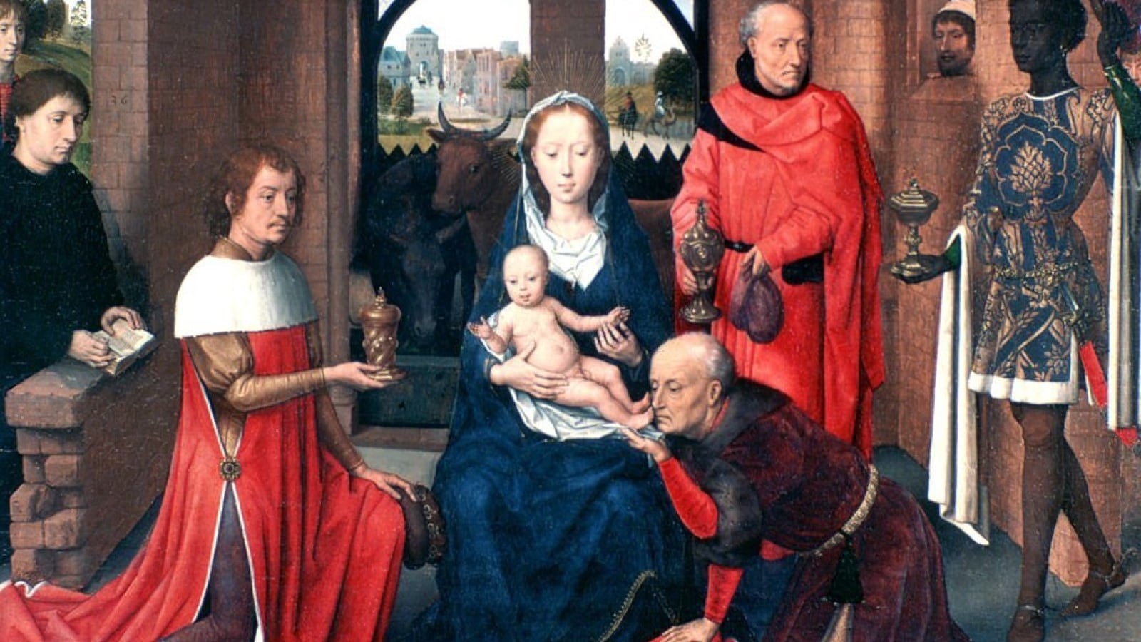 Adoración de los Magos, 1453-1494. Artista: Hans Memling