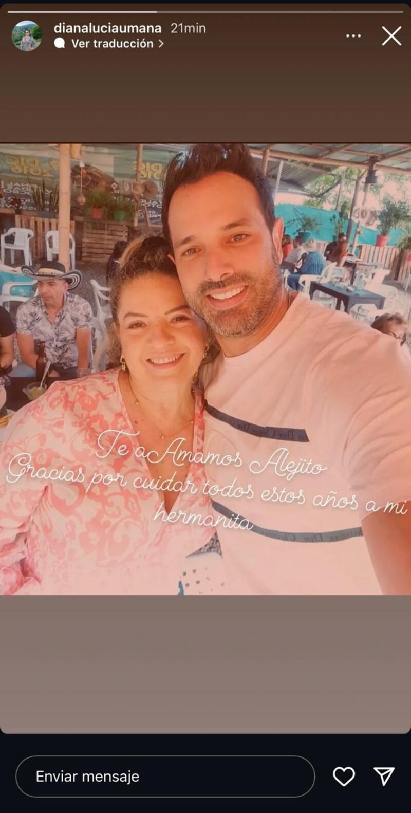 Captura Instagram Diana Lucía Umaña