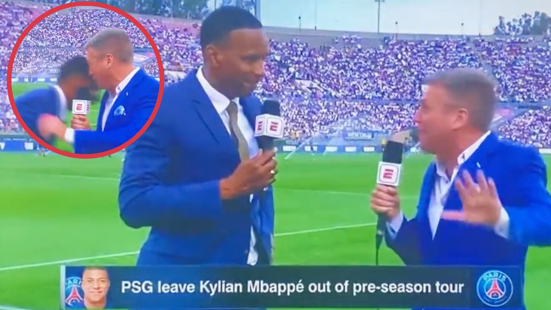 Periodista de ESPN se desmaya