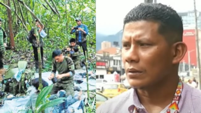 Manuel Ranoque padre de los niños perdidos en la selva del Guaviare.