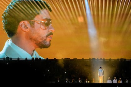 Bad Bunny en concierto en Colombia