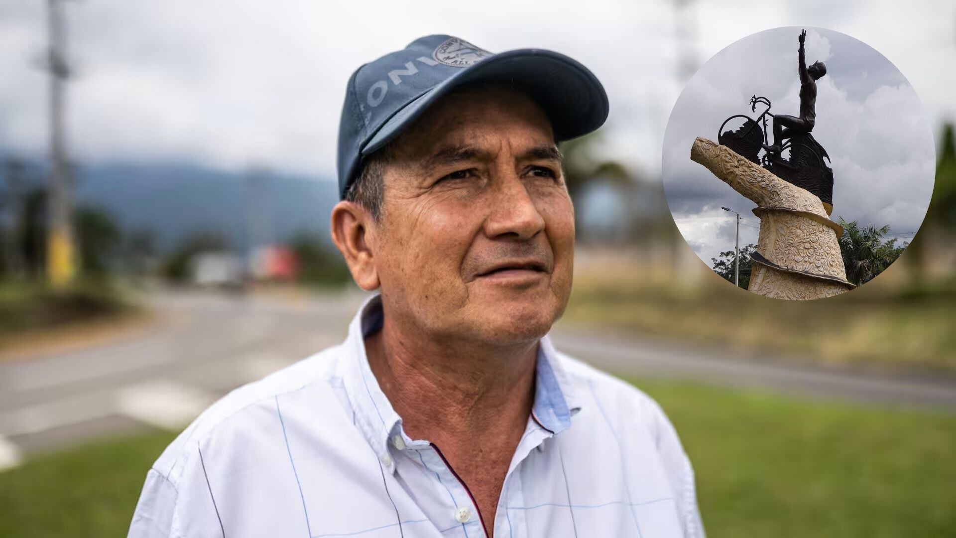 “Esperamos verlo en la cárcel”: manifestantes vandalizan estatua de Lucho Herrera, quien respondió ante las acusaciones