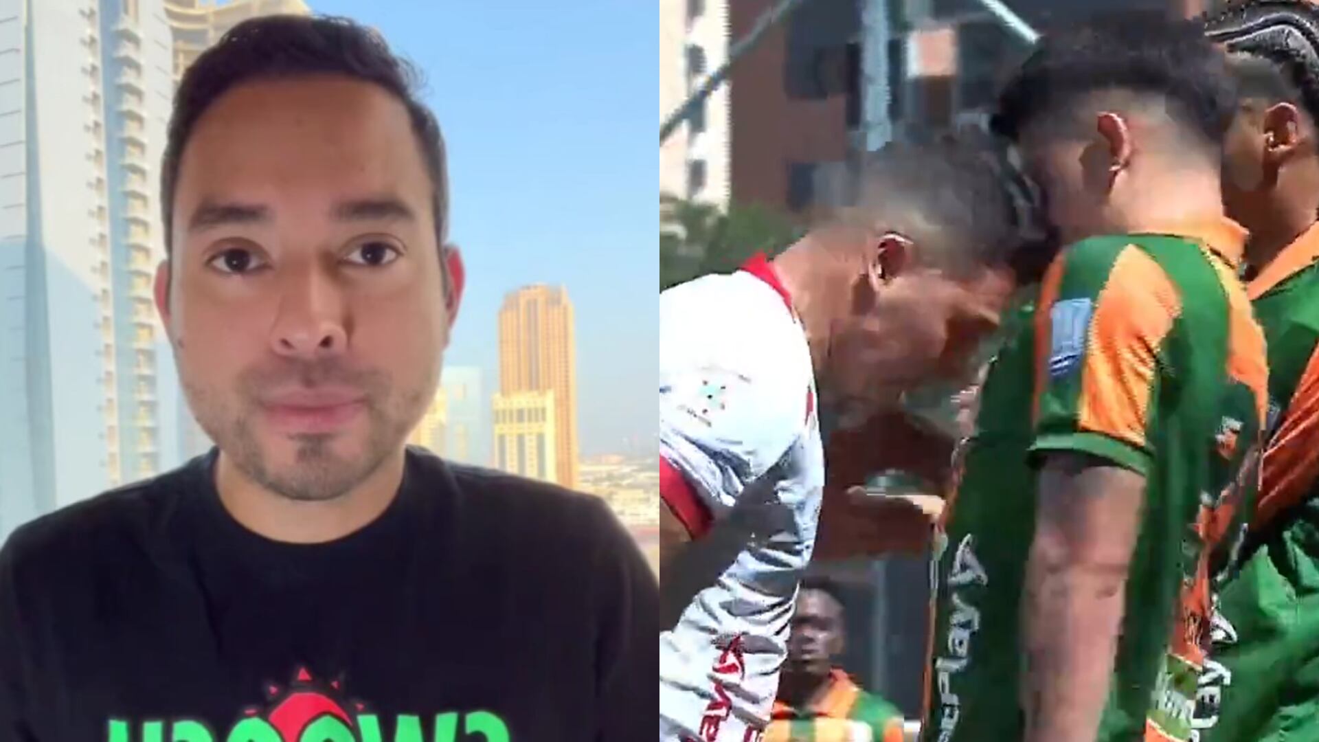 Steven Arce y expulsión de JuanFer - Fotos: Redes sociales del periodista y de Win Sports