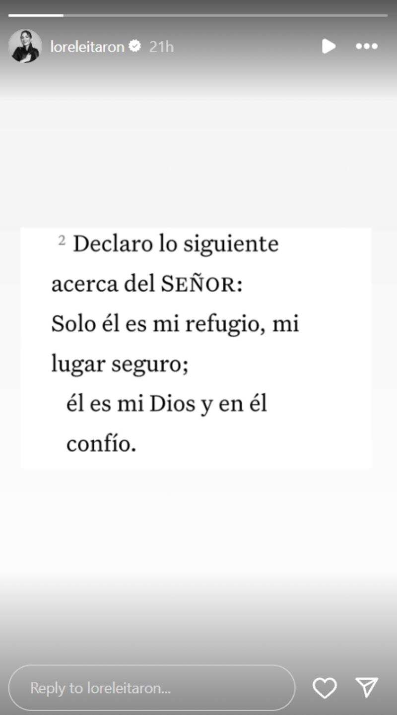 Lorelei Tarón, esposa de Falcao le hizo oración para pedir por bendiciones para su familia