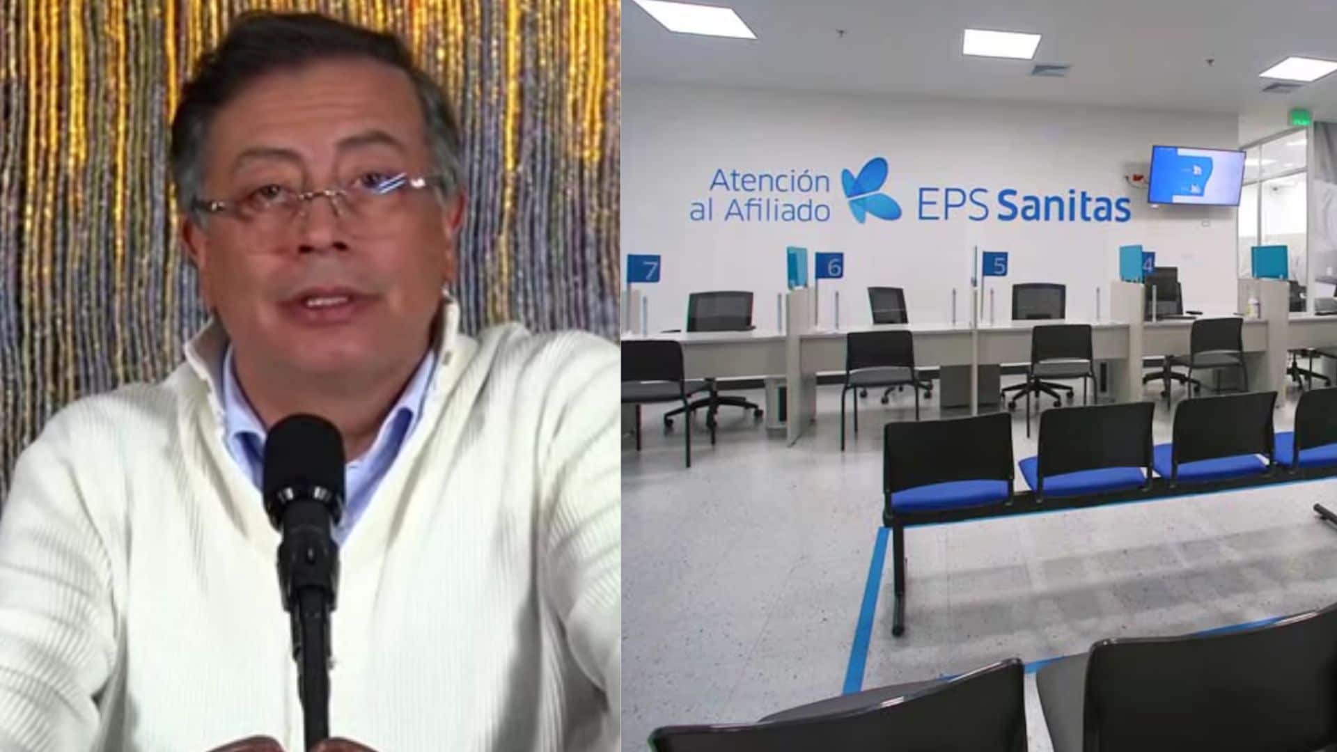 Petro puso en vilo a usuarios de la EPS Sanitas; tildó de criminal a su presidente