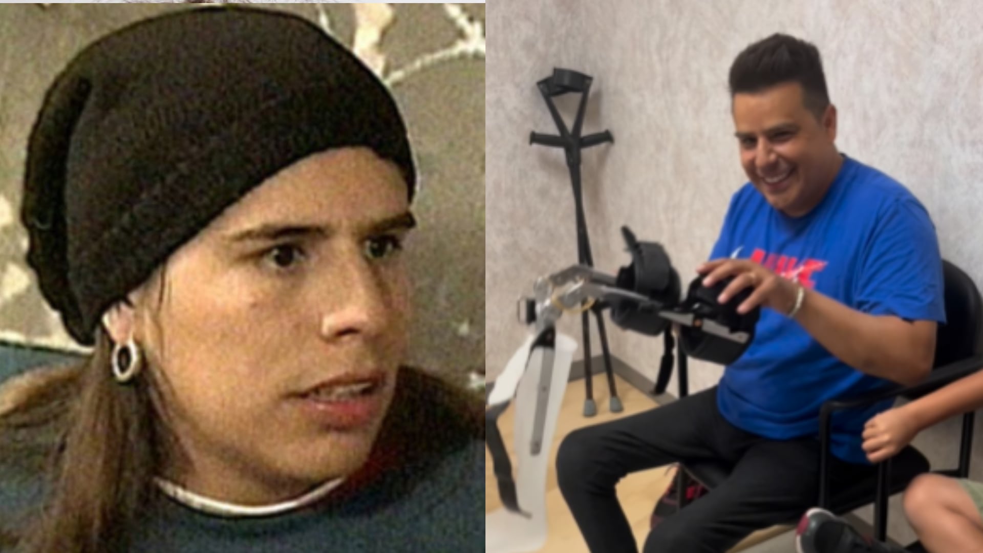 John Alex Ortiz mostró los nuevos aparatos para mejorar su movilidad