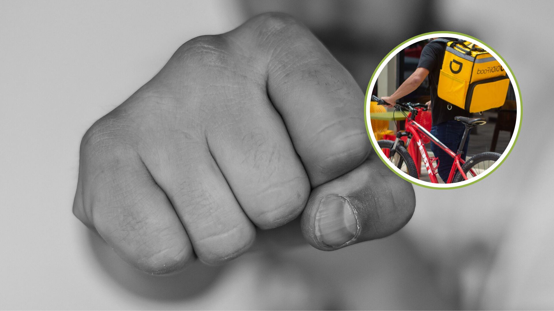 Un domiciliario le propinó tremenda golpiza a un joven que no quiso darle propina