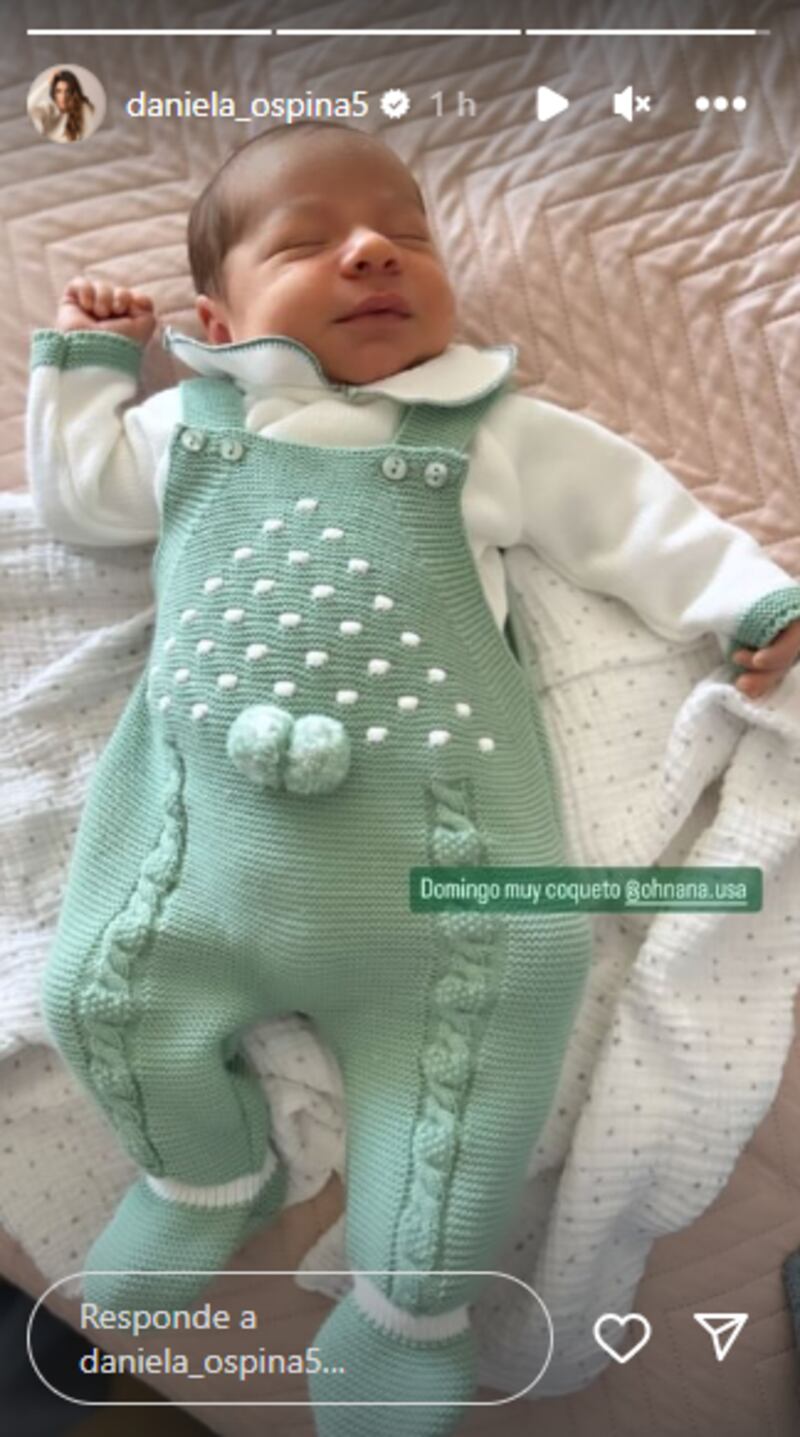 Lo más tierno que verá hoy: Daniela Ospina compartió las primeras ‘pinta’ de Lorenzo en sus redes sociales