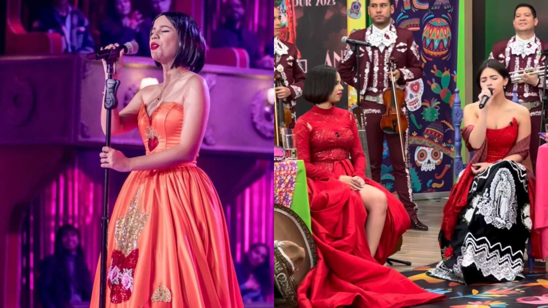 Ángela Aguilar conoció en vivo a su doble de 'Yo Me Llamo'