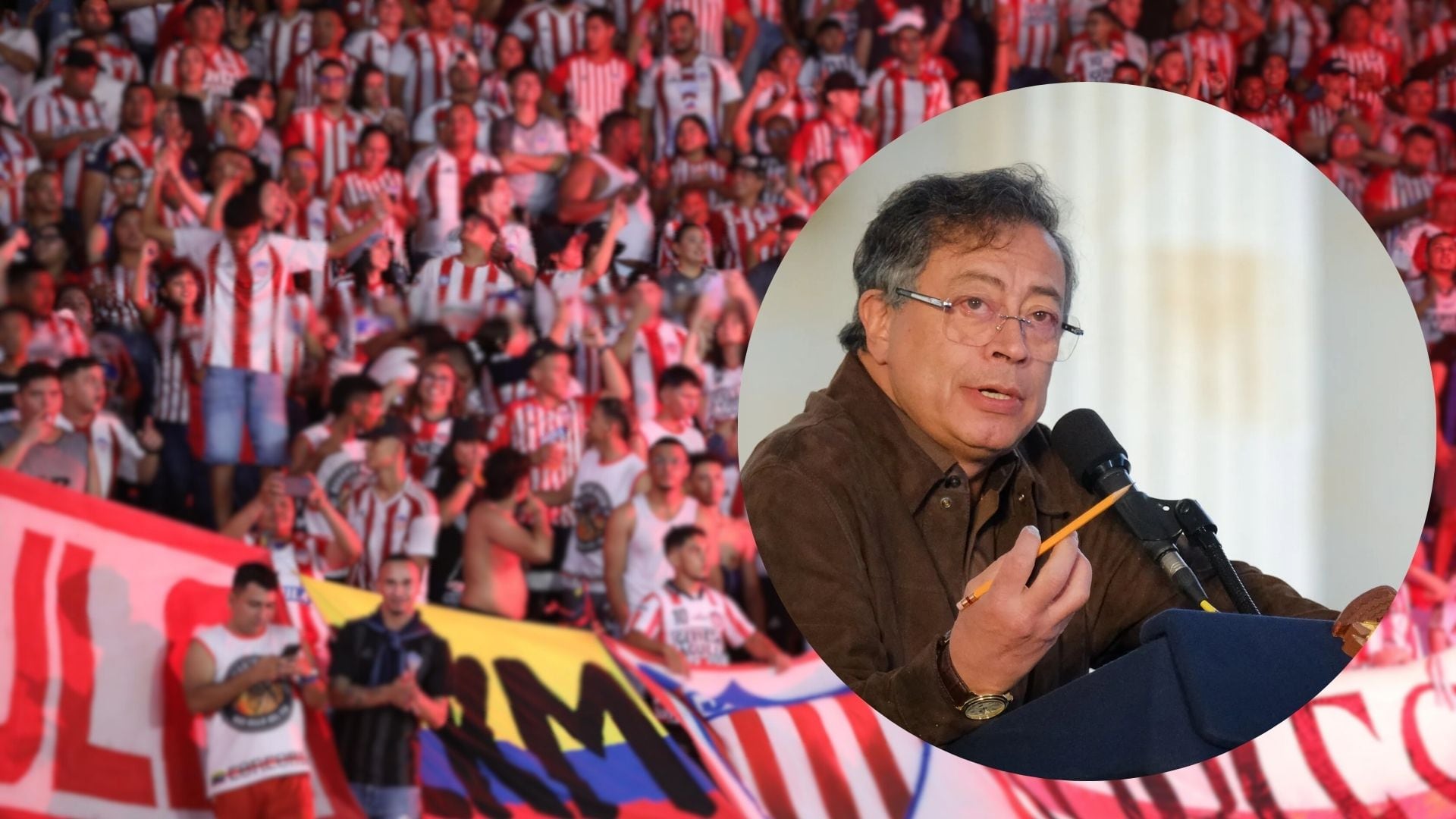 Petro fu exaltado por hincha del Junior