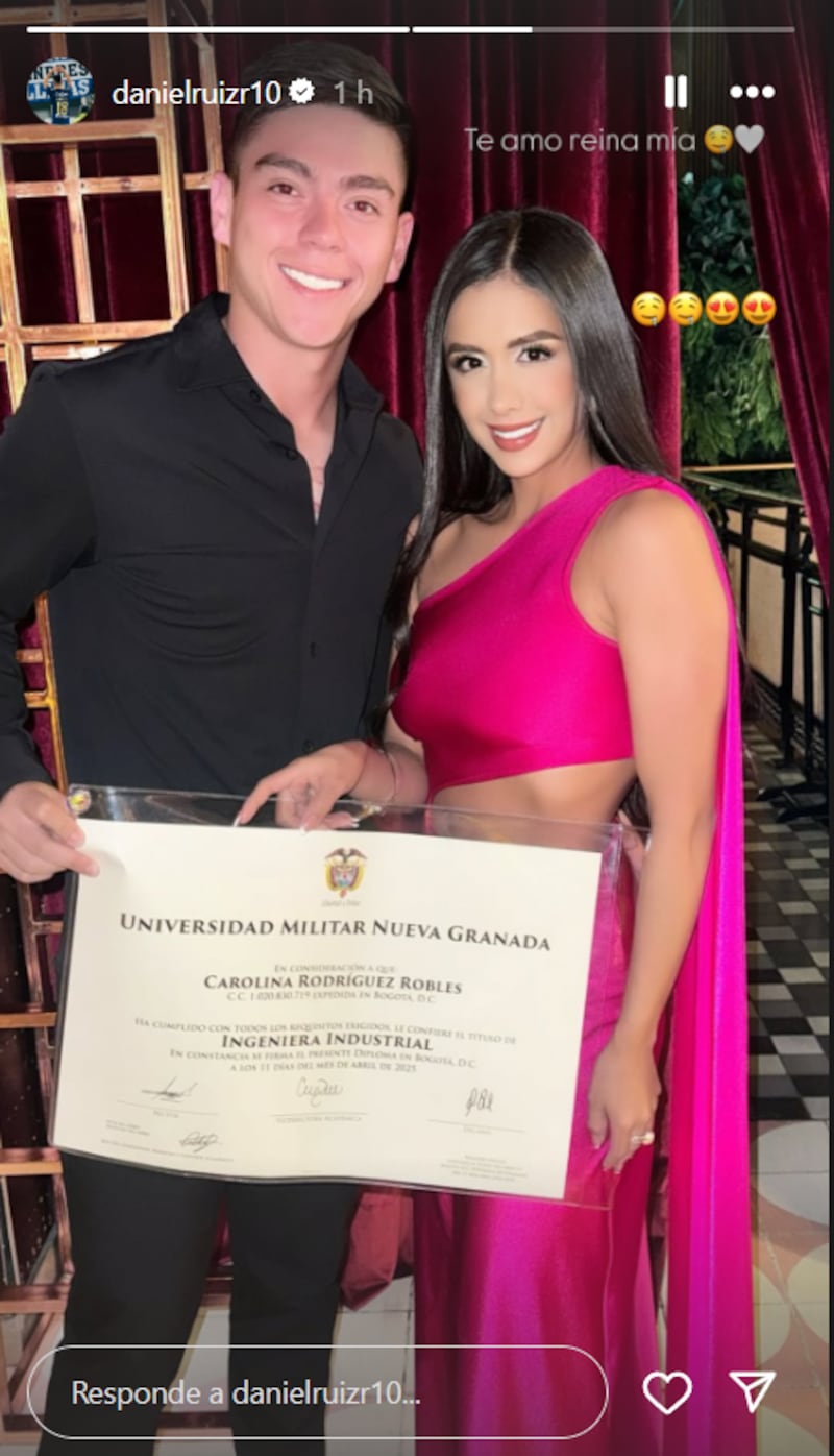 Daniel Ruiz compartió el inmenso logro que concretó su pareja