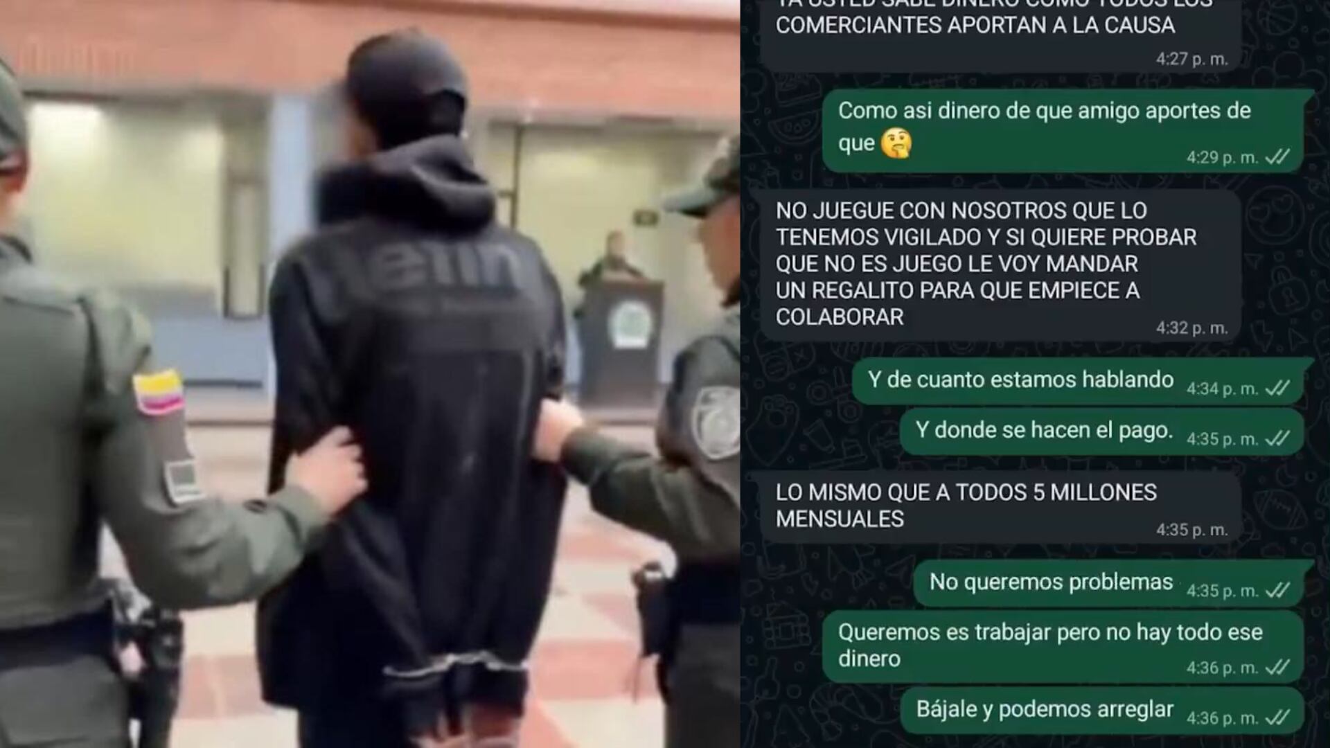 Hombre que extorsionaba a comerciantes en Bosa fue capturado.