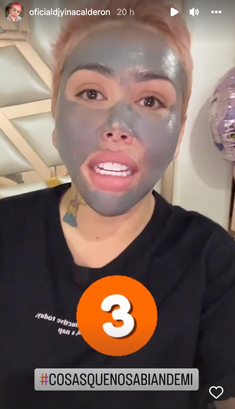 Yina Calderón en sus historias