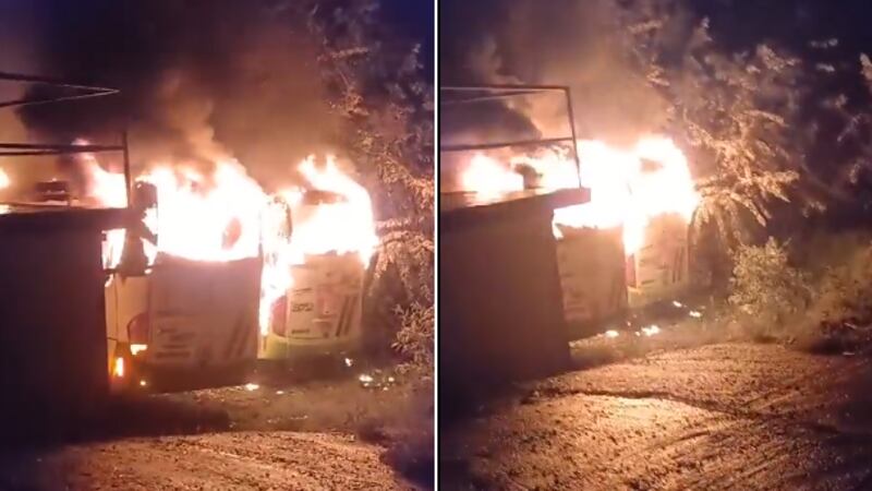 Presuntos miembros de las disidencias de las Farc incendiaron dos buses de Hidroituango