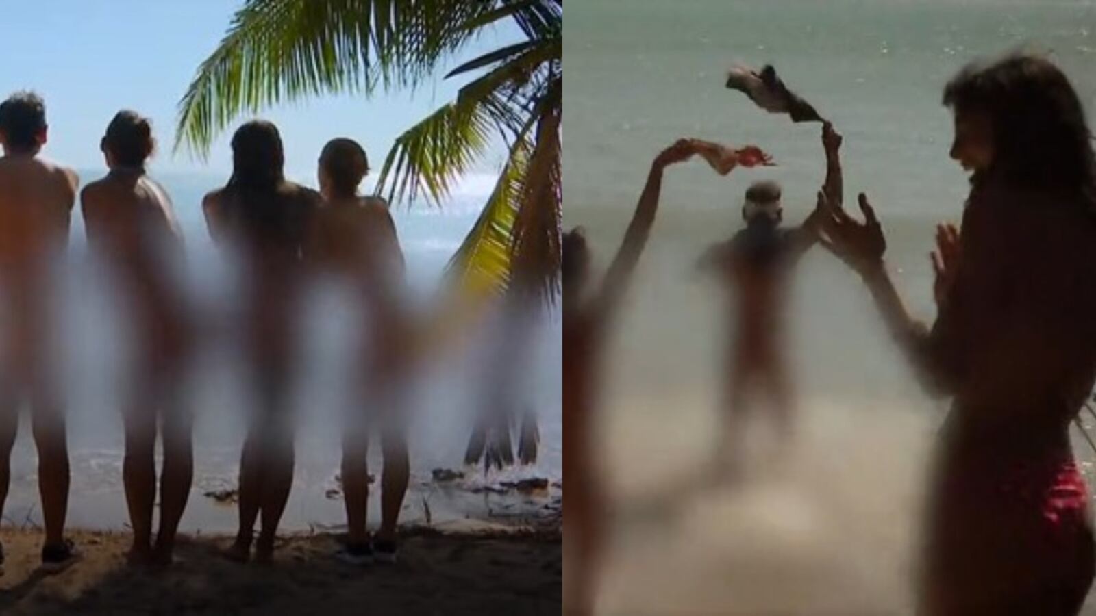 En la tribu Amazonas de La Isla De Los Famosos decidieron mostrarse como Dios los trajo al mundo en un capítulo más que revelador.