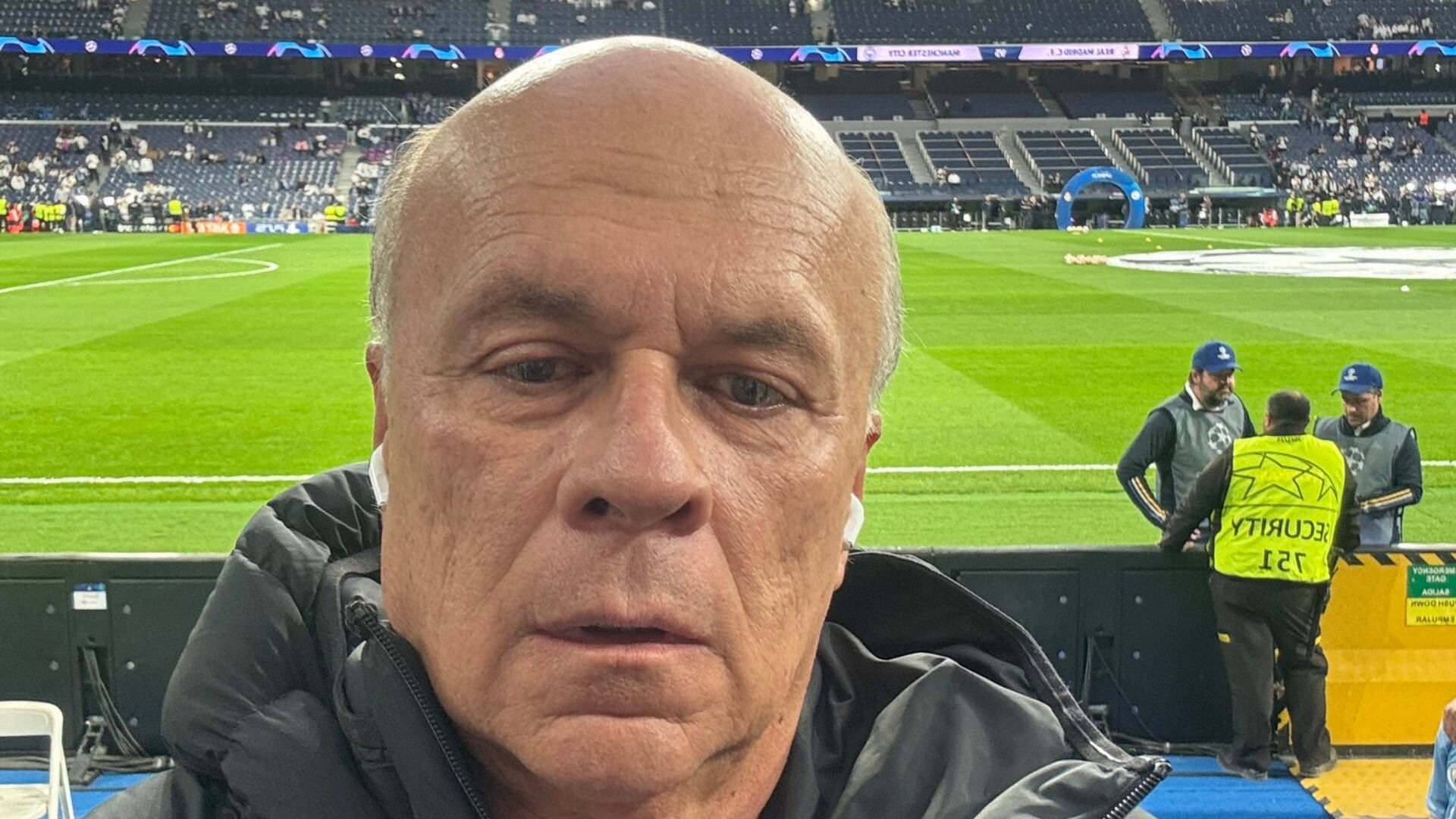 Carlos Antonio Vélez fue a ver el partido Real Madrid vs. Manchester City y quedó triste