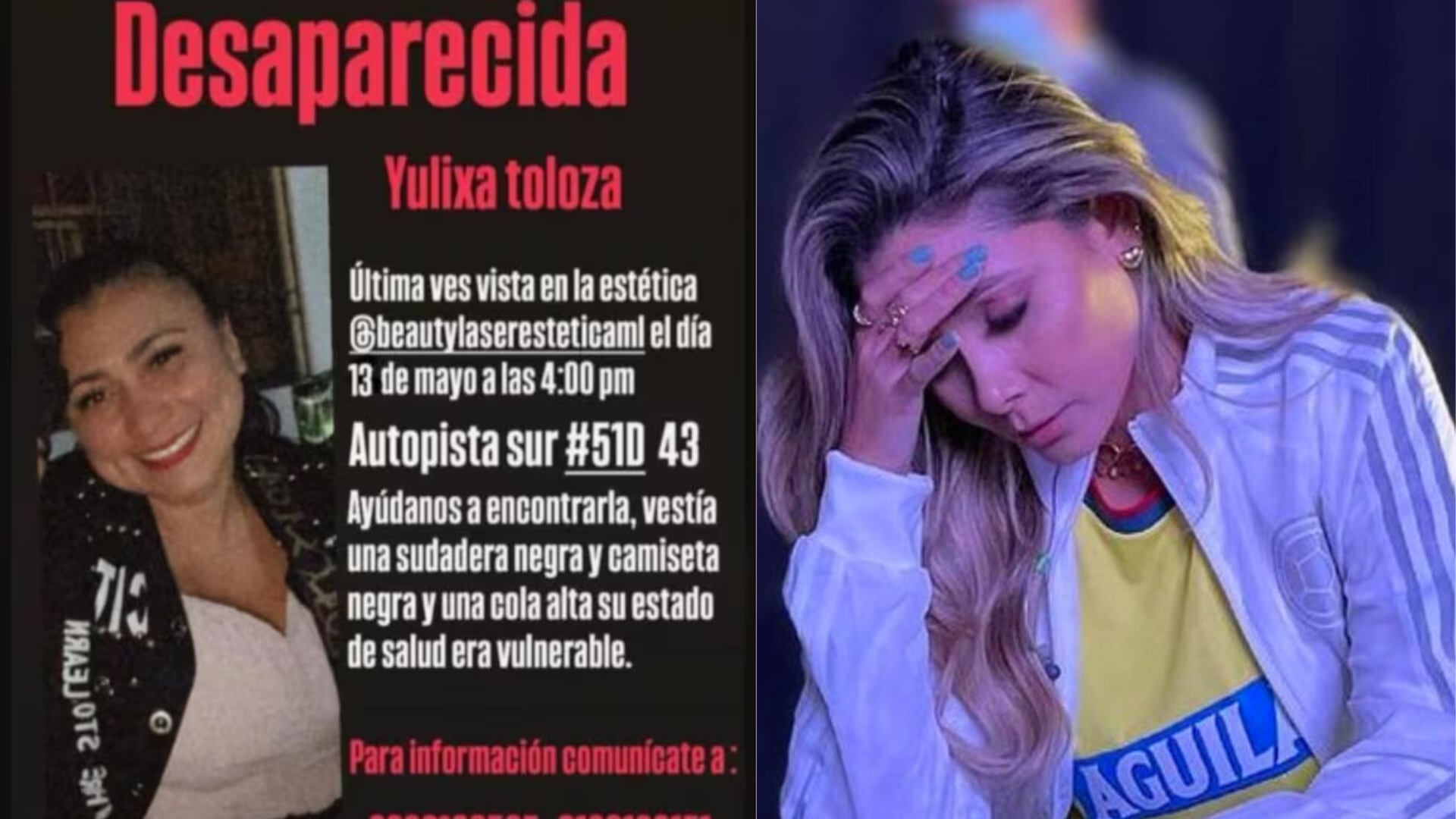 Melissa Martínez pidió justicia en el caso de Yulixa Toloza