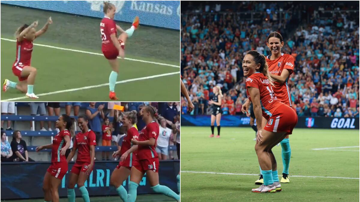 LaBonta y otra celebración que cautiva el fútbol femenino con sus movimientos