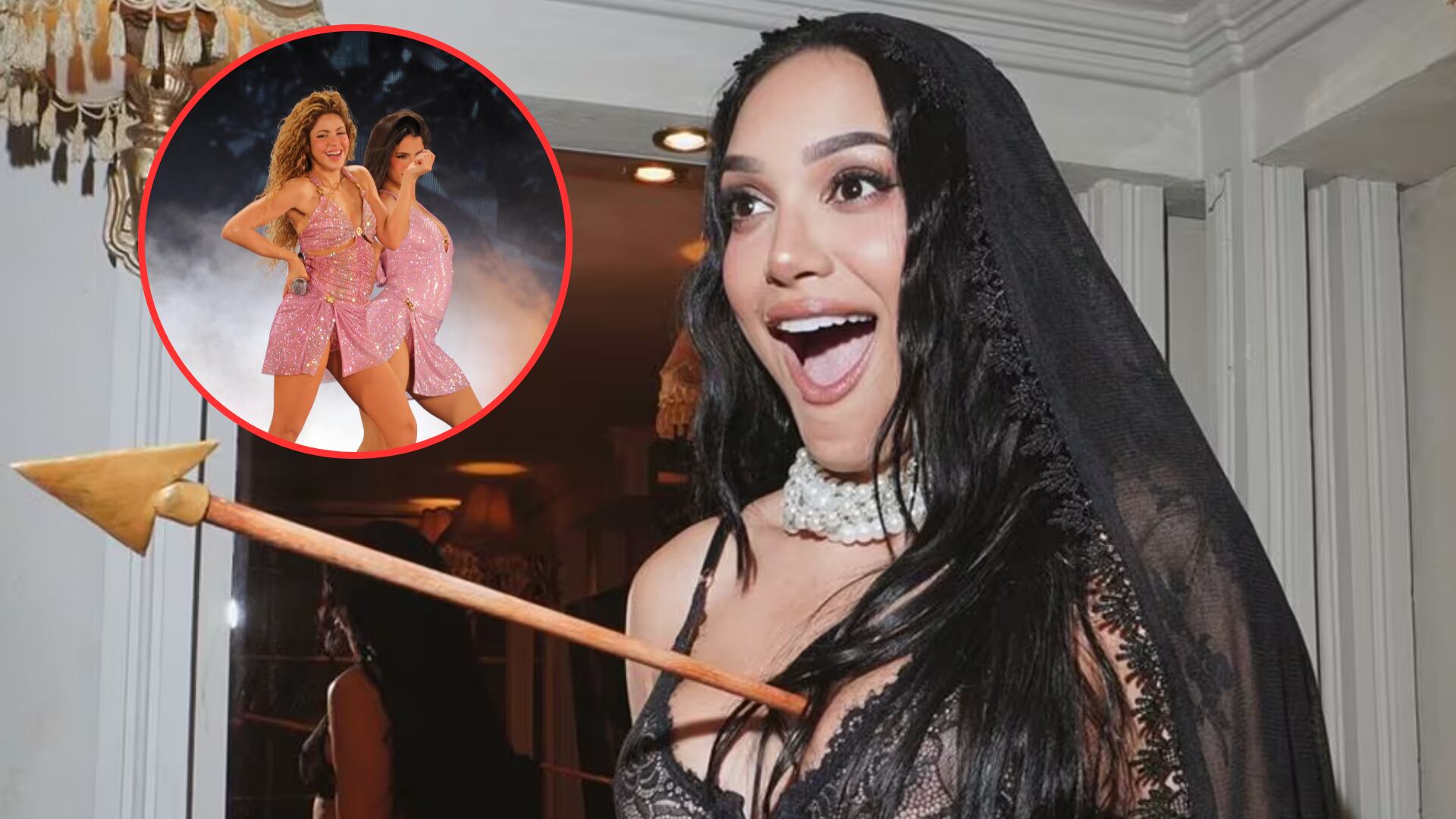 Andrea Valdiri fue de las pocas en ser invitada por la misma Shakira a su concierto en Barranquilla; así lo chicaneó