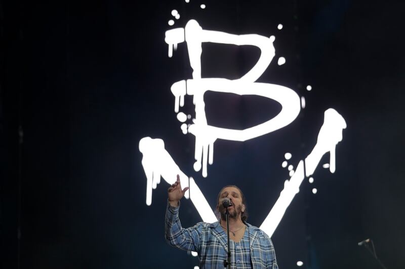 Bersuit Vergarabat, de Argentina, durante su presentación en Rock al Parque 2022 en Bogotá.