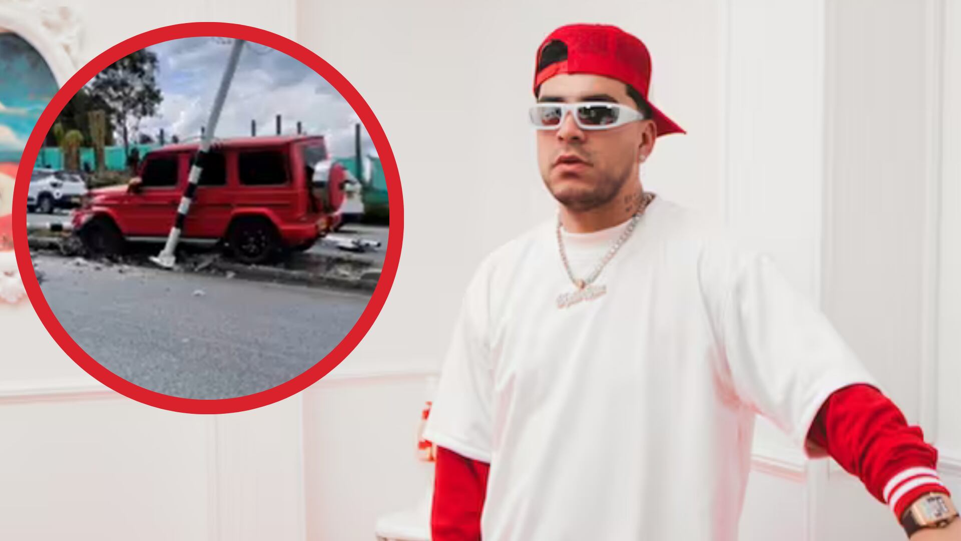 Ryan Castro tuvo un accidente de transito en Medellín