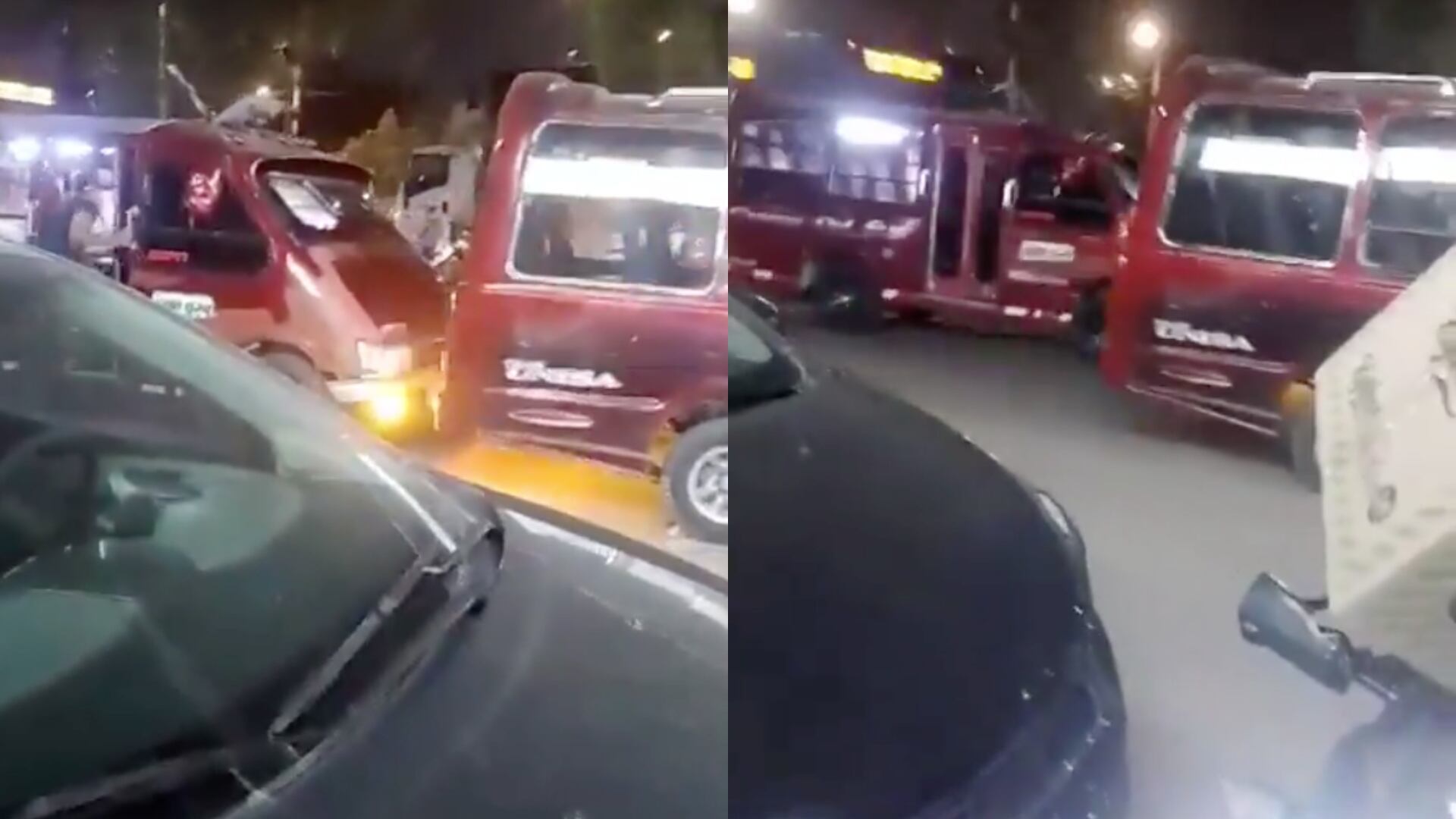 Conductor de colectivo intermunicipal, atropelló a un hombre con quien sostenía una discusión por un choque.