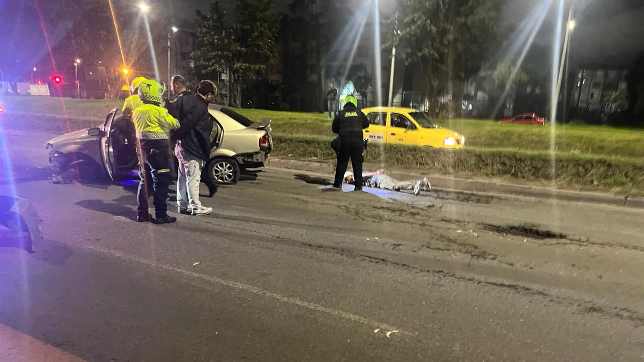 Persecución en las calles de Bogotá.