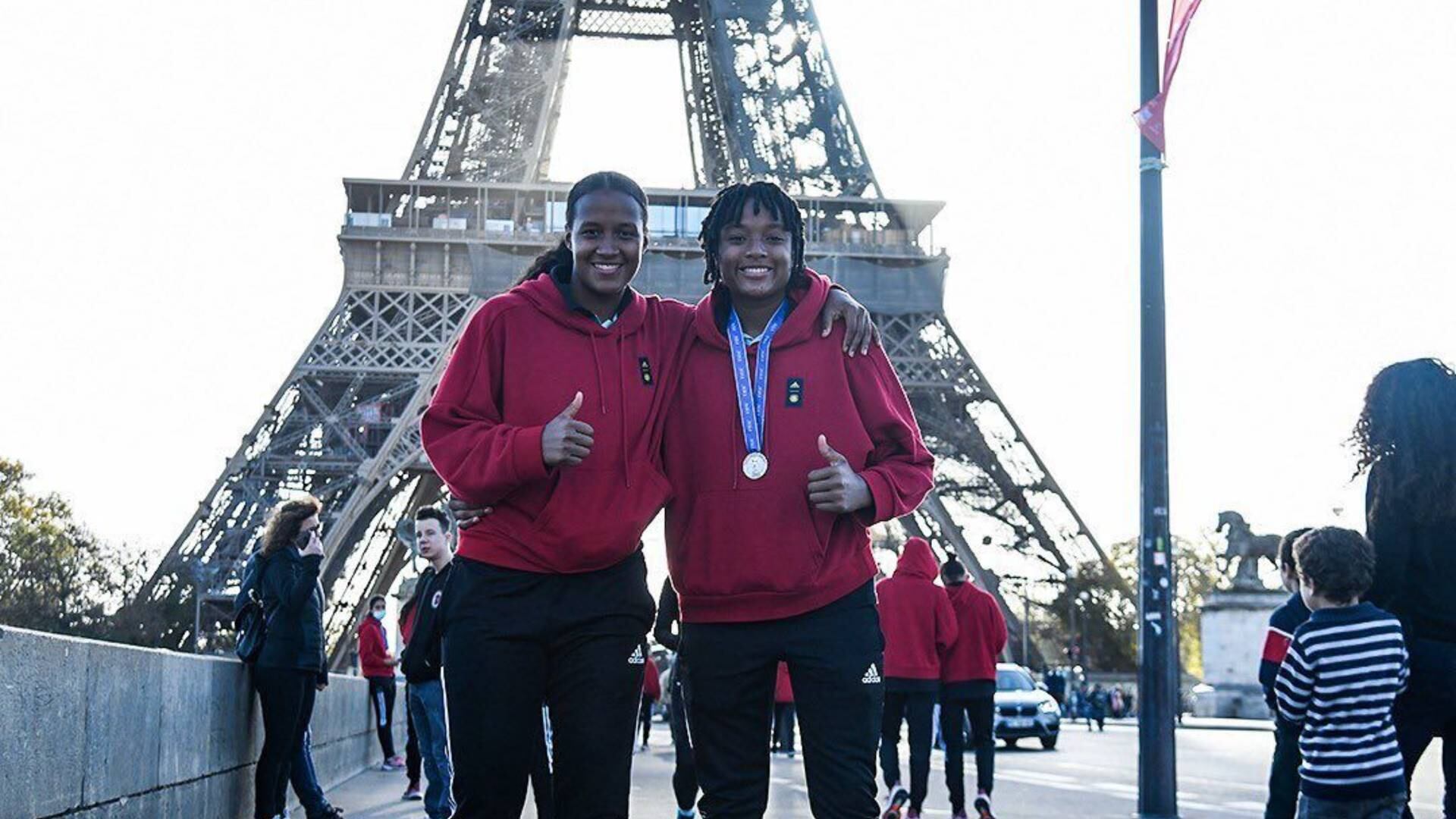 Jugadoras de la selección Colombia conocieron París después del final del Mundial Femenino Sub-17