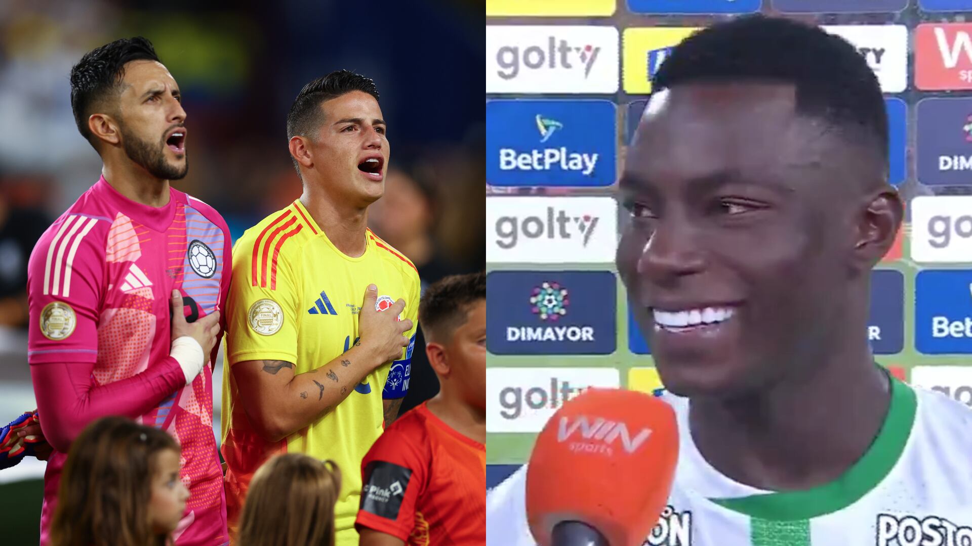 Selección Colombia y Marino Hinestroza - Fotos: Getty y captura de redes sociales