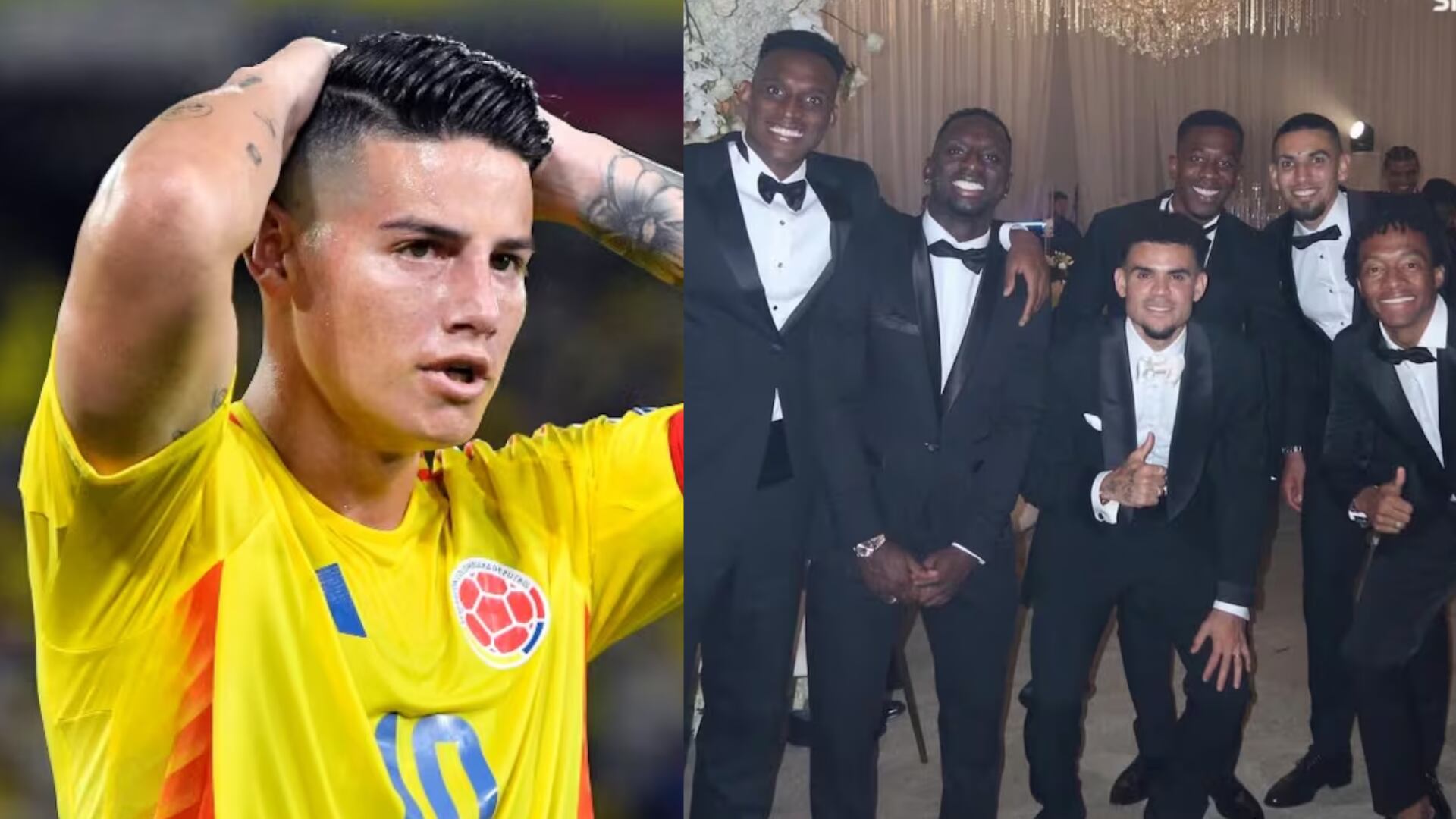 James Rodríguez y Luis Díaz