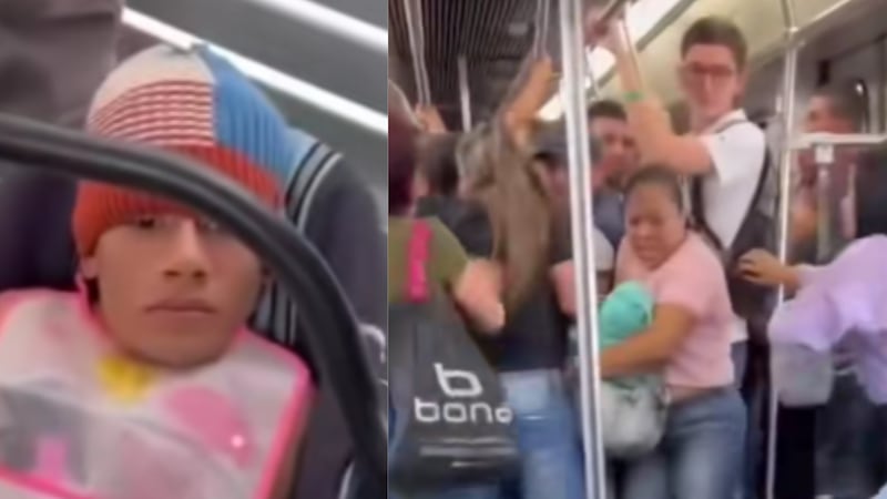 Pánico en el Metro de Medellín por hombre disfrazado de bebé; creían que era una bomba