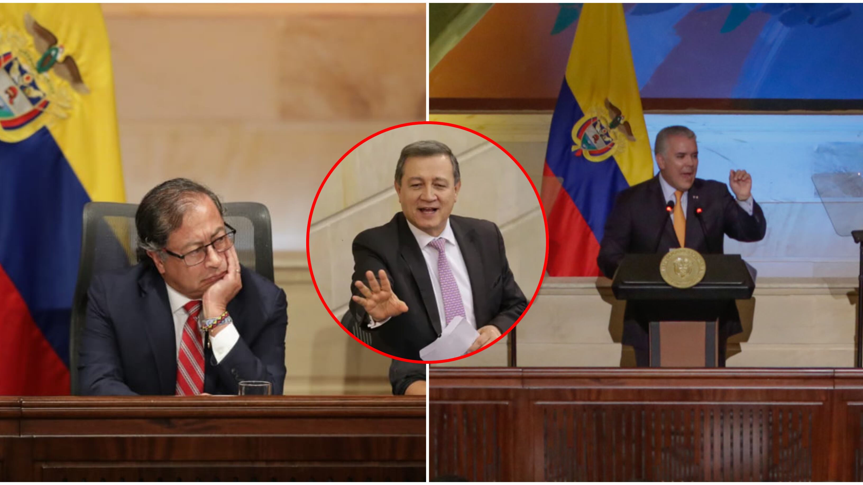 Gustavo Petro, Iván Duque y Ernesto Macías