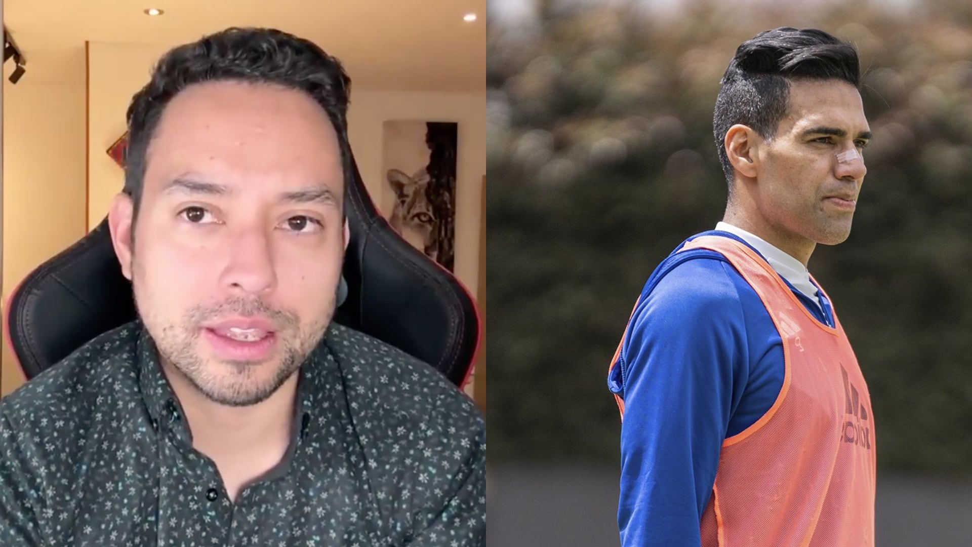 Steven Arce y Radamel Falcao - Fotos: Capturas de redes sociales