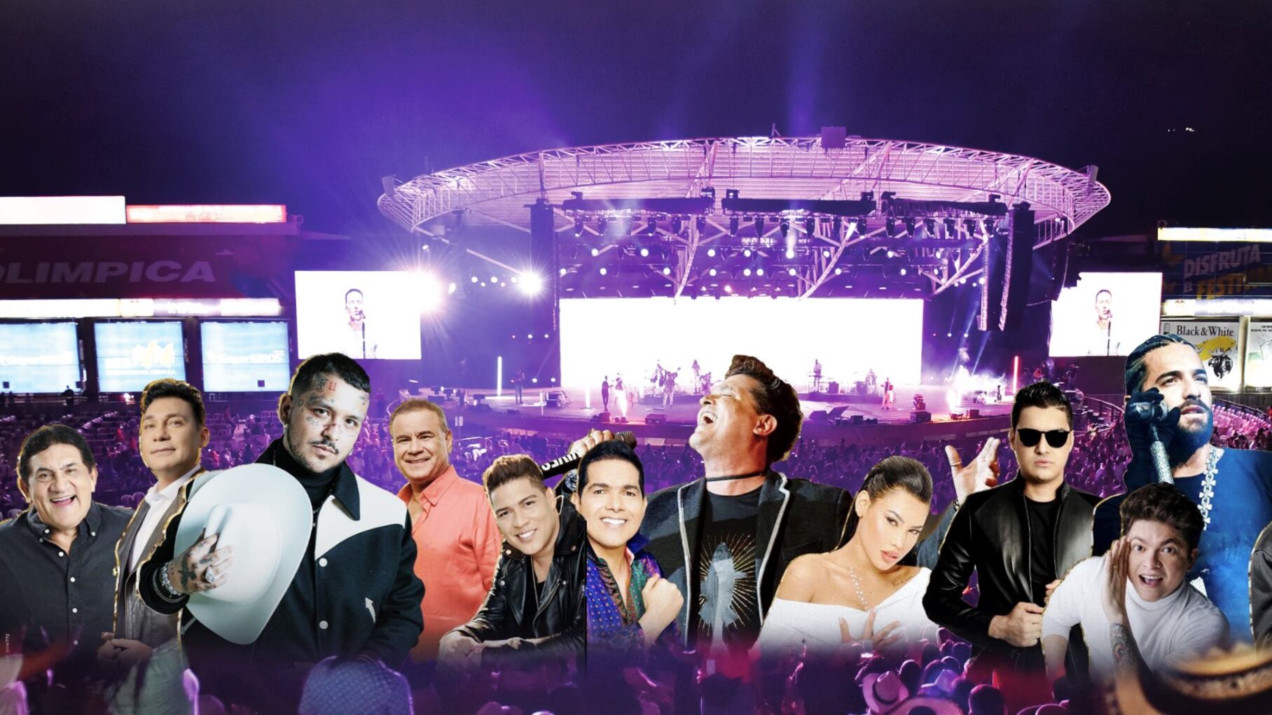 Nómina de artistas del Festival de la Leyenda Vallenata en Valledupar.