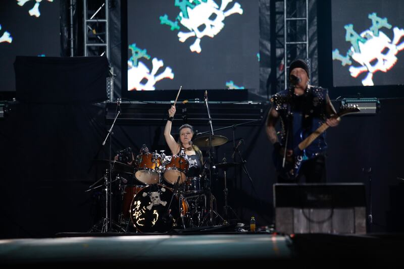 I.R.A., de Colombia, durante su presentación en Rock al Parque 2022 en Bogotá.