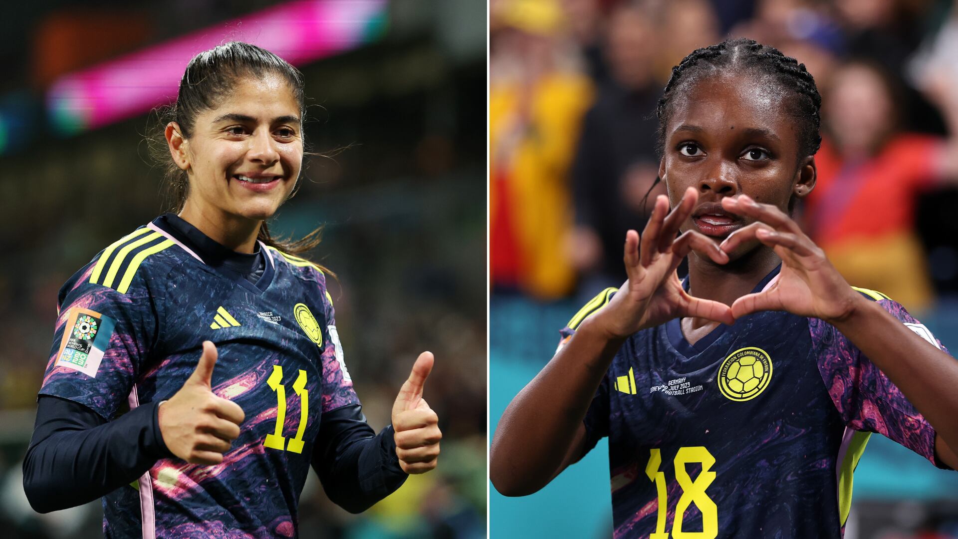 Catalina Usme y Linda Caicedo