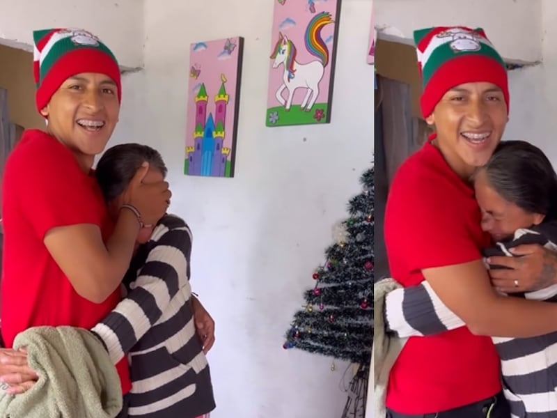 Yan del ‘Desafío The Box’ y la emotiva sorpresa que le dio a su mamá en Navidad